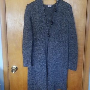 Motherhood maternity long hooded cardigan